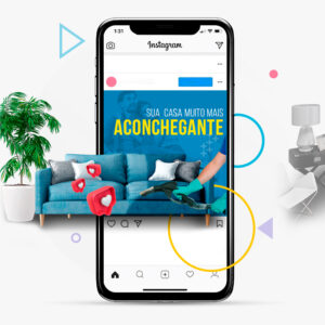 Pacote de Imagens e Legendas para Redes Sociais - Higienização de Estofados